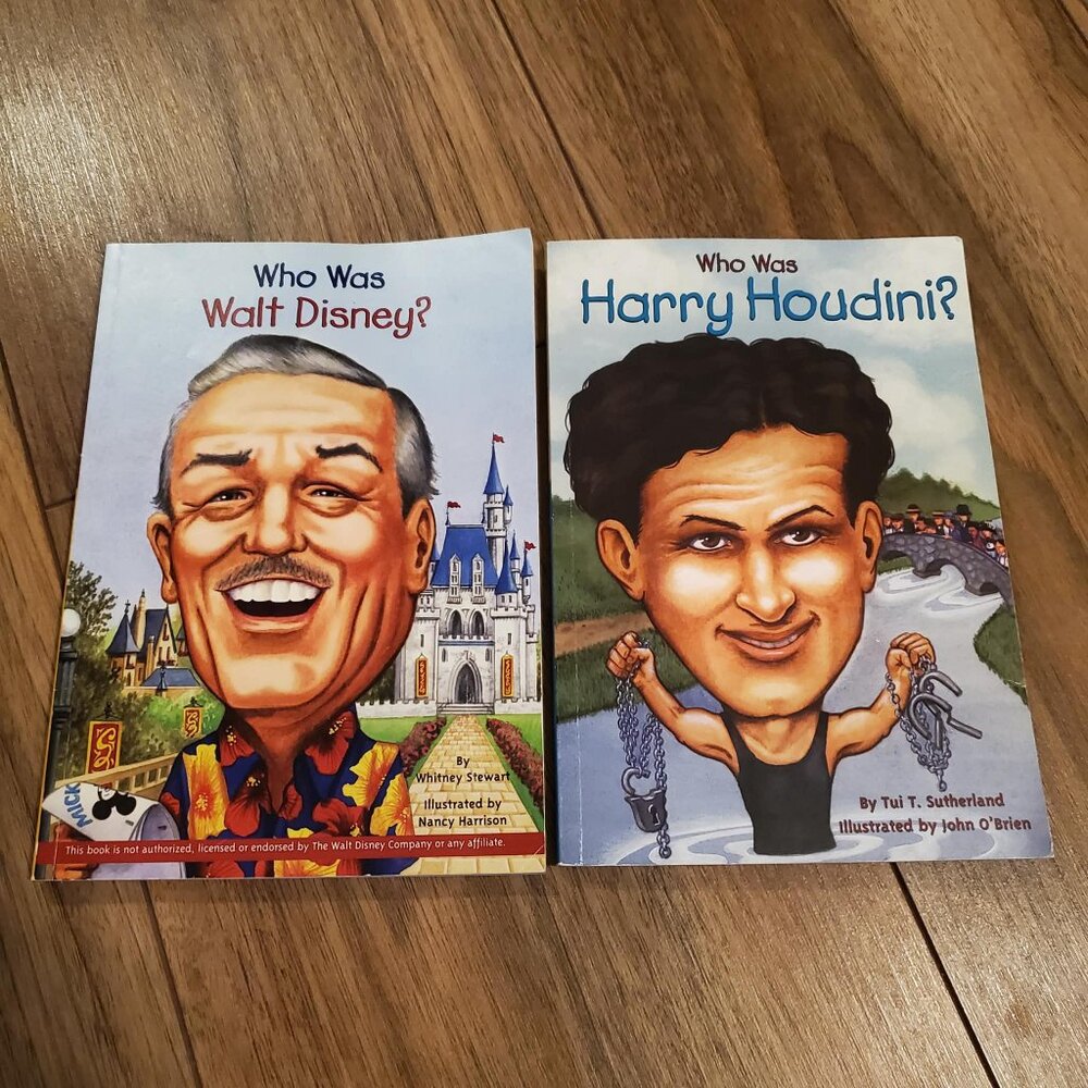 Who Was (Walt Disney & Harry Houdini) Books